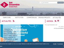 Tablet Screenshot of est-ensemble.fr